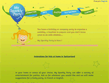 Tablet Screenshot of mysparklyparty.com